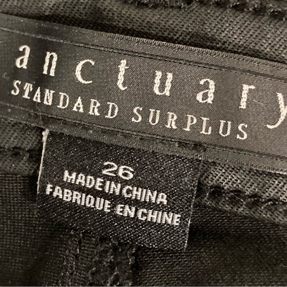 Sanctuary high waisted coated, black skinny jeans, size 26 - Picture 5 of 7